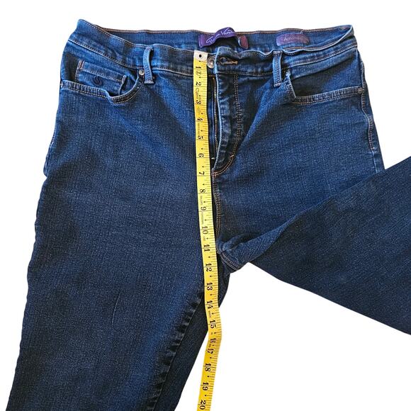 Gloria Vanderbilt Amanda Stretch straight leg Denim Jeans Size 16 - Picture 5 of 6